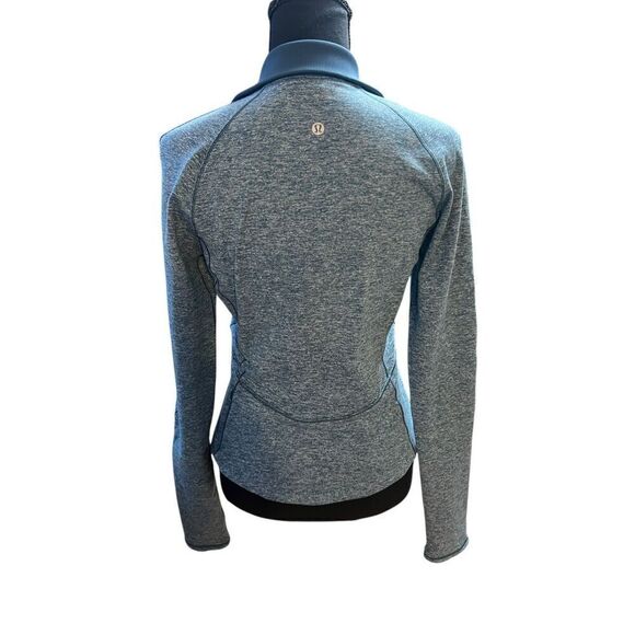 Lululemon always alert 1/4 zip long sleeve heathered patrol blue top 6 - Picture 3 of 6